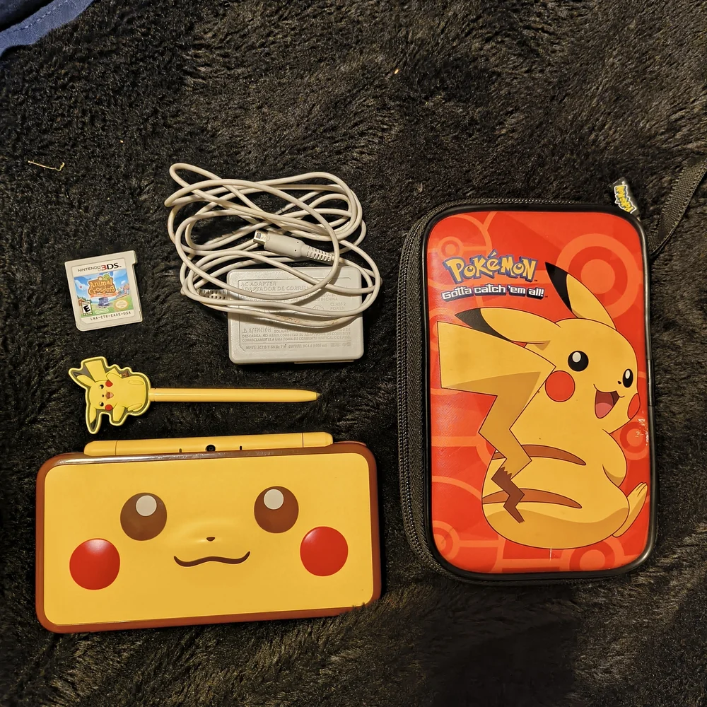 Nintendo Pikachu Yellow 2DS XL with Accessories